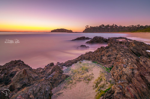 longexposure seascape beach water sunrise dawn australia nsw newsouthwales magichour batemansbay rosedale nd110