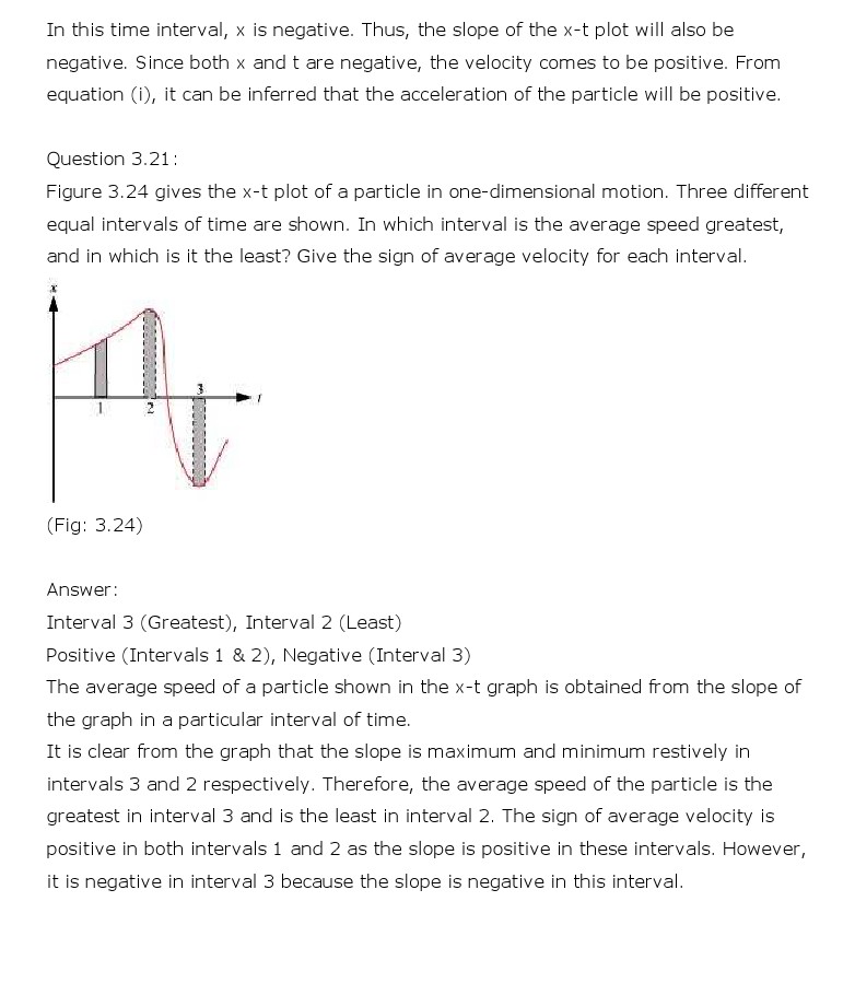 NCERT Solutions for Class 11th Physics Chapter 3 - Motion in a Straight Line