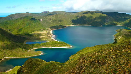 blue verde green portugal miguel azul lago island fire volcano lagoon lagos crater fogo ilha são azores açores cratera vulcão smiguel lagoadofogo lagoonoffire
