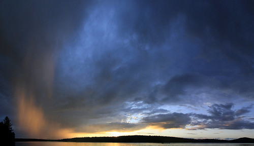 sunset sky panorama lake storm clouds quebec dramatic lac patterson cayamant therebeastormabrewin cloudsstormssunsetssunrises