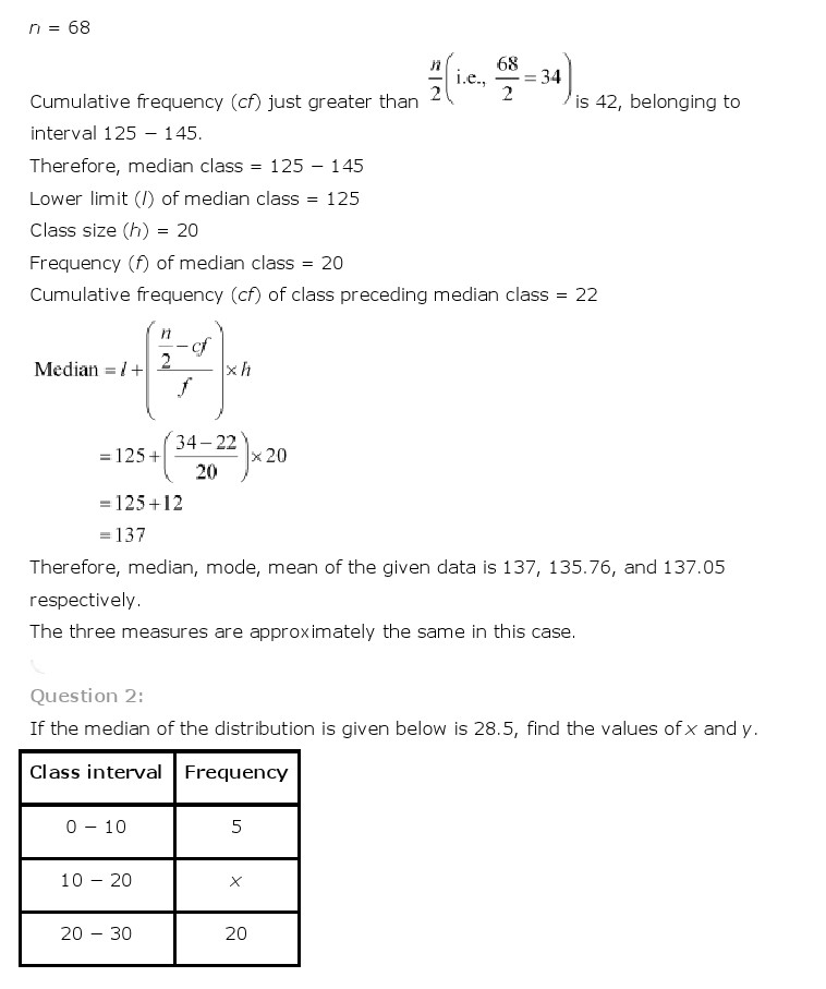 NCERT Solutions For Class 10 Maths Chapter 14 Statistics PDF Download freehomedelivery.net