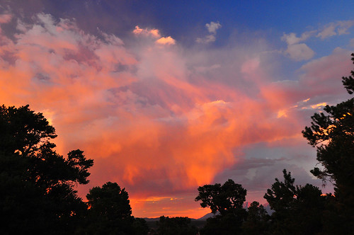 california sunset color clouds silhouettes campground campsite rockcreek easternsierras