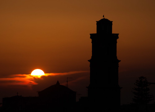 italy orange sun tower nikon italia tramonto campanile nikkor sole salento puglia 200mm susent squinzano nikonclubit