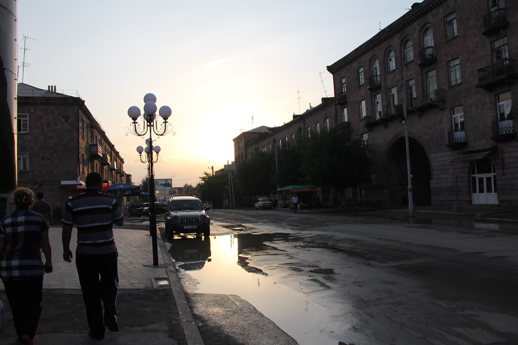Gorki Street at dusk