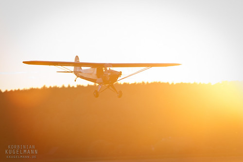 sunset aviation piper tannheim fliegerei