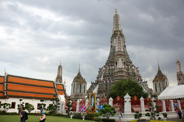 At the base of Wat Arun