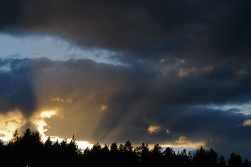 sunset sweden rays