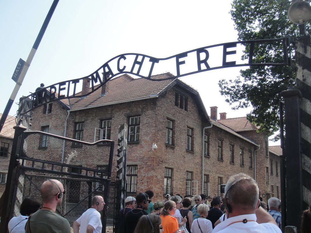 Entrance To The Auschwitz Concentration Camp And The Famou Flickr