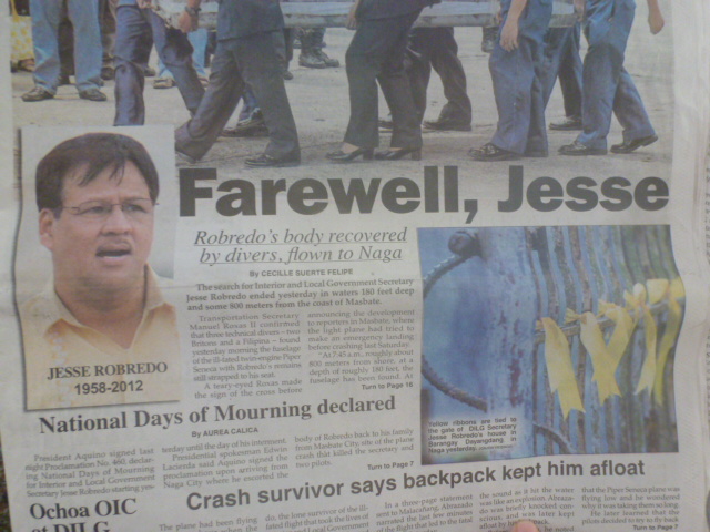 Phil. Star front cover Farewell, Jesse