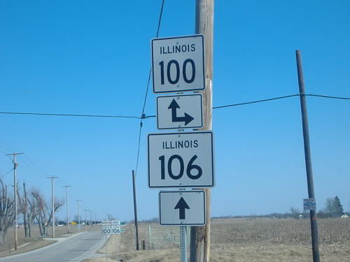 106 100 illinois route highway state sign