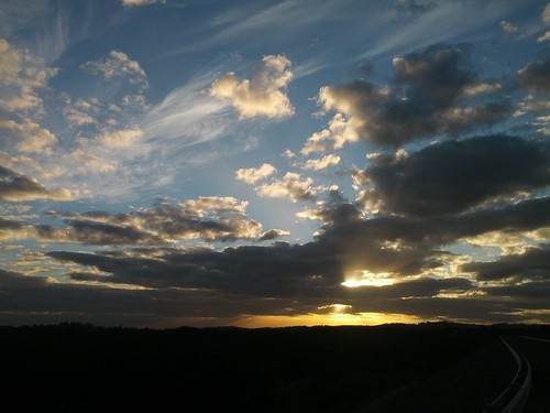 sunset clouds australia melbourne victoria cardinia