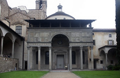 Brunelleschi, interior/exterior- monumental size and character. 15th century Florence