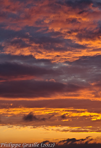 sunset sky orange france clouds cloudy nuages philippe coucherdesoleil corrèze limousin graille allassac