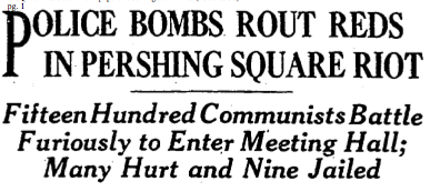 police bombs rout 1931