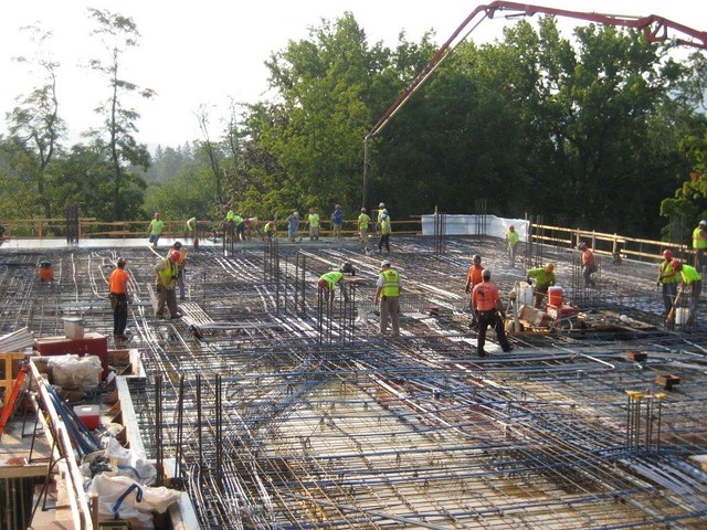 L4 south pour beginning