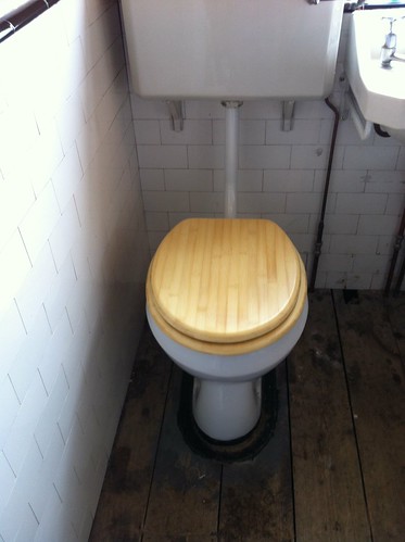 Toilet after
