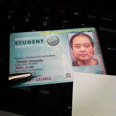 I've just got my International Student ID card hooray