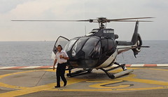 Departing Monte Carlo to Nice, France by Helicopter - Photo taken with my iPhone