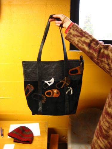 Winter 2012: Karen&#039;s Leather Scrap Bag