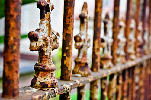 Rusty Iron Fence