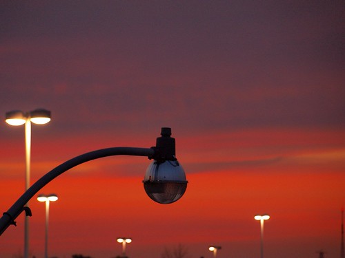 light sunset sun toronto ontario canada lamp set