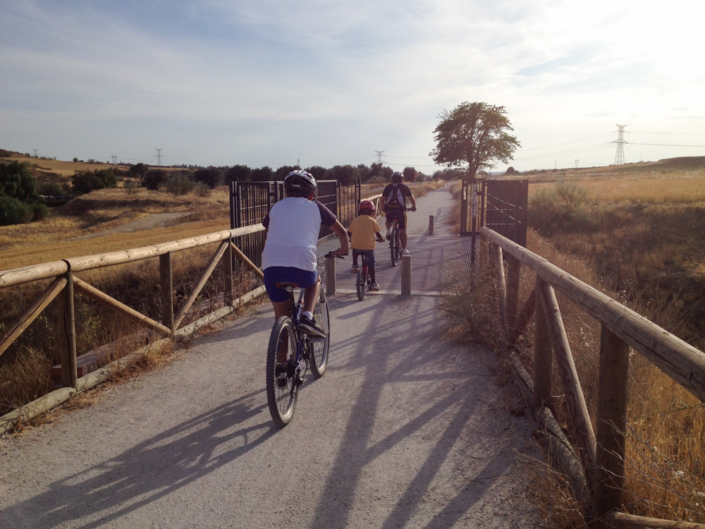 Ruta en bicicleta vía verde de Móstoles - Almorox - río Guadarrama - Senda a el Álamo