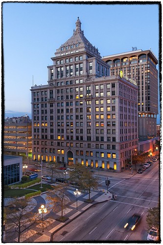 sunset illinois peoria commercebank commercebankbuilding