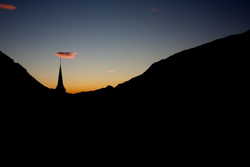 sunset red sky orange mountains church silhouette clouds dark switzerland darkness time dusk ufo chur ch fiery ufos 2012 imagetype photospecs graubünden canonefs1855mmf3556is