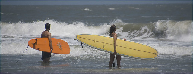 Folly beach, Charleston SC, Surfing