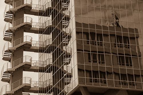 city bw glass architecture stairs skyscraper buildings reflections town office pentax cities riflessi brescia lombardia streetview urbanlandscape grattacieli brescia2 pentaxart pentaxk5