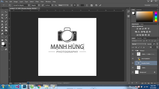 Hướng dẫn làm logo photography đơn giản | Aphoto