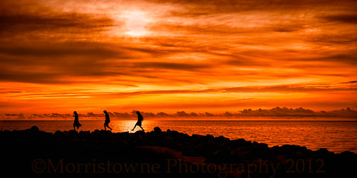 ocean sunset summer vacation orange silhouette nikon northcarolina willow jade talon ocracoke d700 morristownephotography