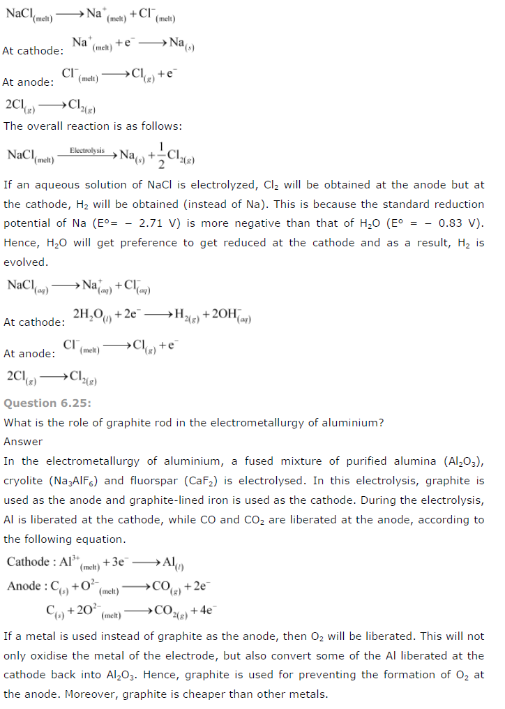 NCERT Solutions for Class 12th Chemistry/