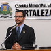O candidato á Prefeitura de Fortaleza, André Ramos (PPL), apresenta propostas de governo na Câmara Municipal.