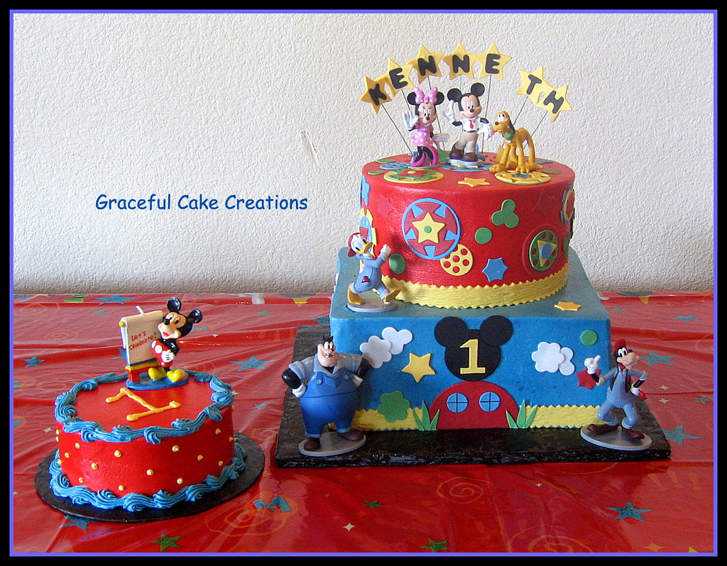 Disney Mickey Mouse Club House 1st Birthday Cake Grace Tari Flickr