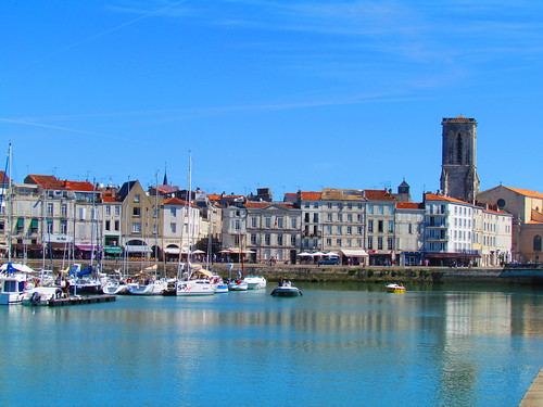 old france port french town view harbour basin larochelle picturesque charente attractions vieux rochelle charentemaritime