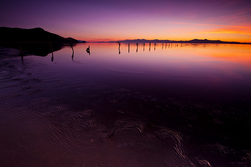sunset color reflection water clouds antelopeisland greatsaltlake posts utahstatepark nikond90 tamron1024