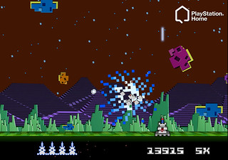 Intellivision in PlayStation Home: Astro Smash