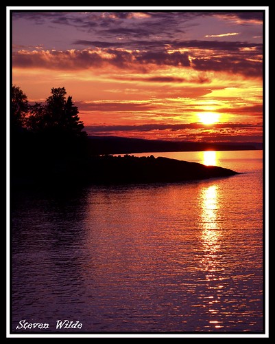 lake water sunrise superior