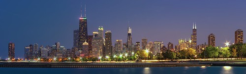 city chicago skyline architecture evening illinois downtown pentax dusk searstower lakemichigan lakeshoredrive chi northside bluehour hancock trump hdr windycity fullertonavenue willistower pentaxk5 briankoprowski bkoprowski