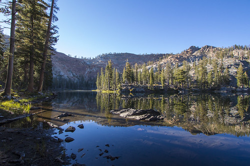 ironlake sierranationalforest backpacking camping lake quiet reflection serene