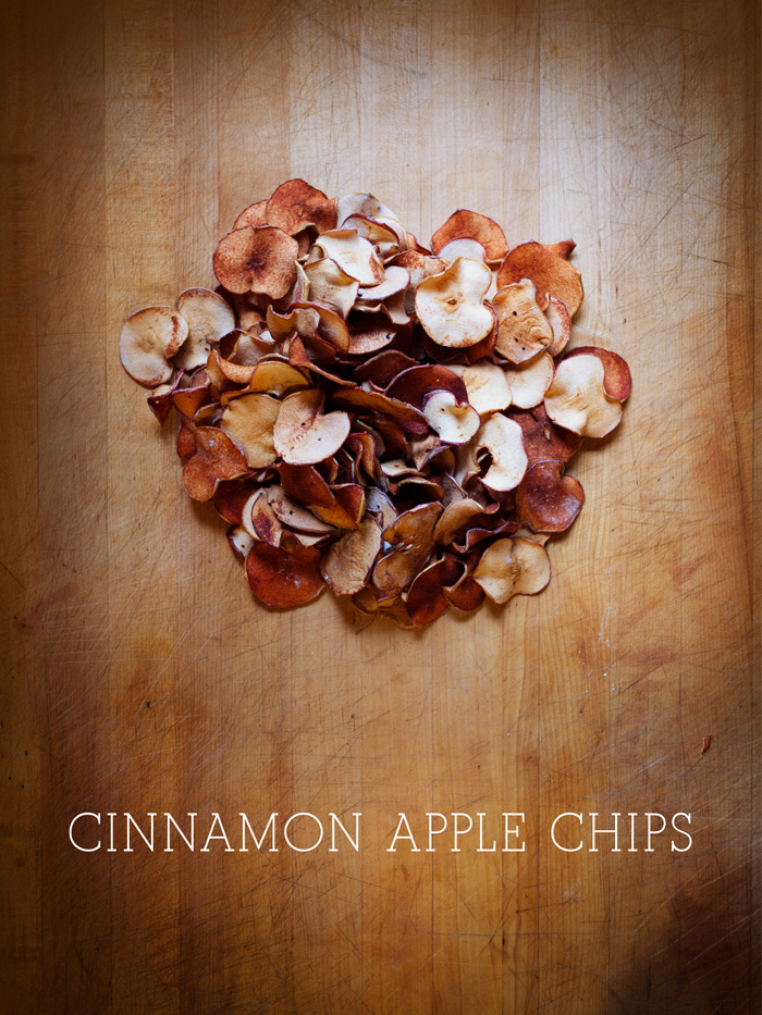 Finished Pile of Cinnamon Apple Chips