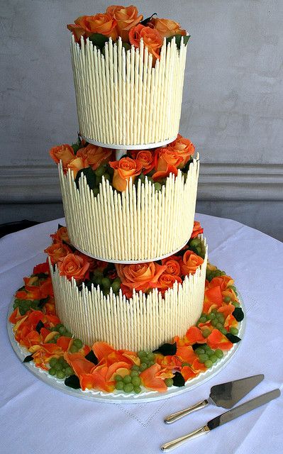 Beautiful Autumn Wedding Cake by Rosebud Cakes