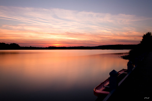 sunset sun lake water soleil boat lac centerparcs bateau coucherdesoleil barque nd1000 lacdailette