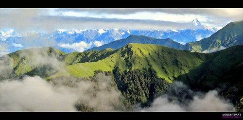 mountain snow mountains green meadows uttaranchal pastures peaks range himalayas gangotri massif badrinath kedarnath uttarakhand bandarpunch chaukhamba neelkhant bhugyal nilkhant