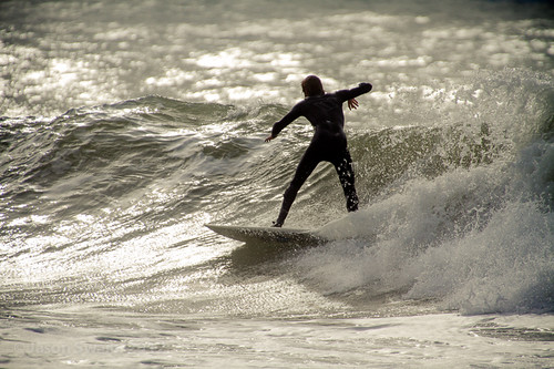 Surfing on the Isle of Wight