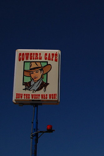hat sign cafe texas tx signage cowgirl howthewestwaswon