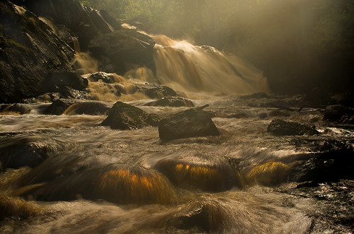sunlight water fog creek river waterfall rocks stream sweden stones halland thegalaxy mygearandme