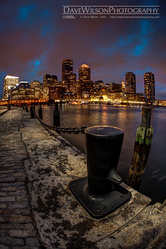 ocean sea water boston skyline architecture ma waterfront harbour dusk massachusetts hdr
