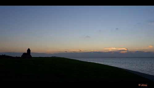 sunset sea holland netherlands silhouette wadden zonsondergang nederland zee friesland wierum